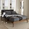Baxton Studio Clifford Dark Grey and Wood Finish King Size Platform Bed 135-7383 - alternate 5